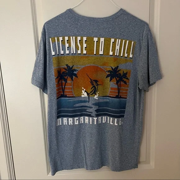 Margaritaville mens short sleeve Crewneck graphic tee shirt | size Large - Picture 2 of 10